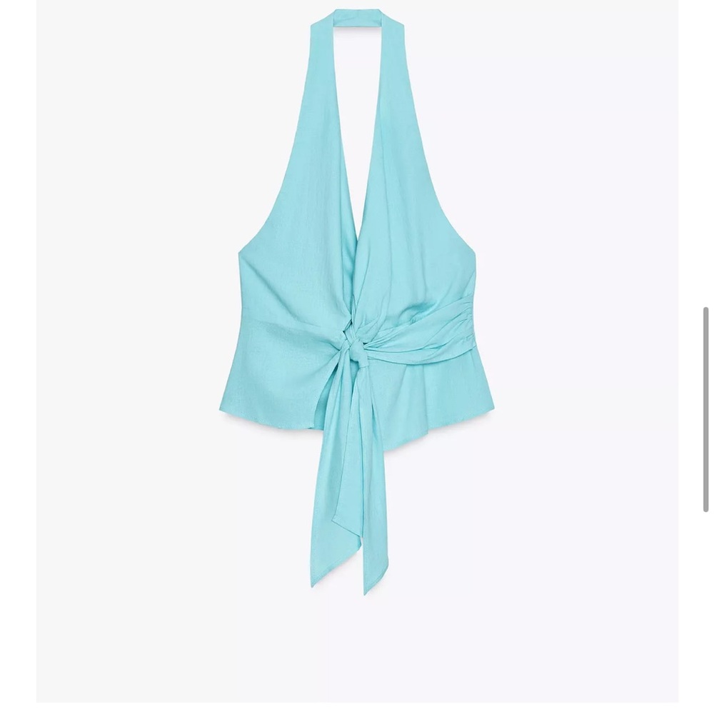 Zara Turquoise Halter Top